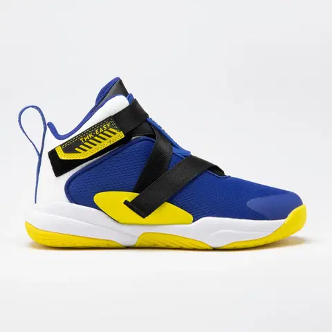 tenis Basketbalová obuv pre chlapcov a dievčatá EASY X modro-žltá