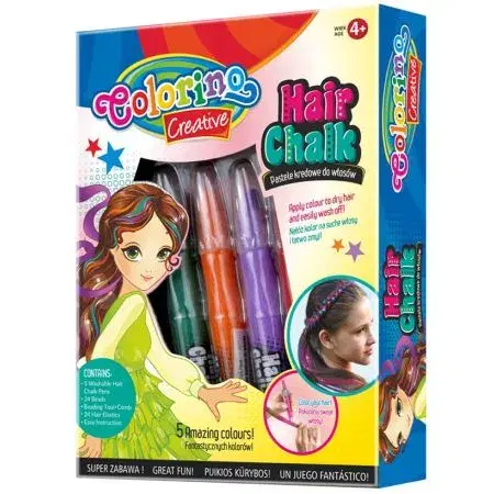 Hračky bábiky PATIO - Colorino kriedy na vlasy 5 farieb Dievčatá