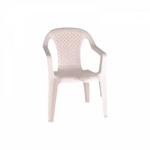 Detské stoly a stoličky Kinekus Stolička plastová, BABY, biela