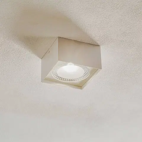 Bodové svetlá Helestra Helestra Kari stropné LED svietidlo hranaté, biele