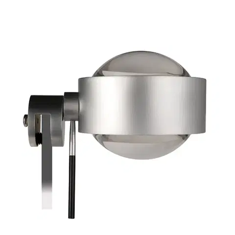 Nástenné svietidlá Top Light Zrkadlové svietidlo LED Puk Fix+, matný nikel