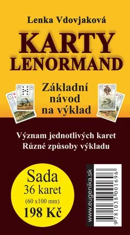 Veštenie, tarot, vykladacie karty Karty Lenormand + brožúrka - Lenka Vdovjaková
