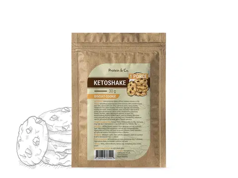 Ketodiéta Protein & Co. Ketoshake – 1 porcia 30 g PRÍCHUŤ: Biscuit cookie