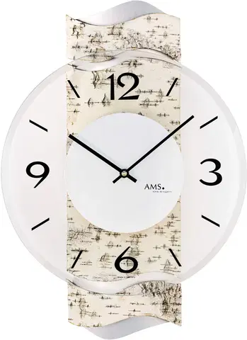 NÁSTENNÉ HODINY AMS Designové nástenné hodiny AMS 9624, 39 cm