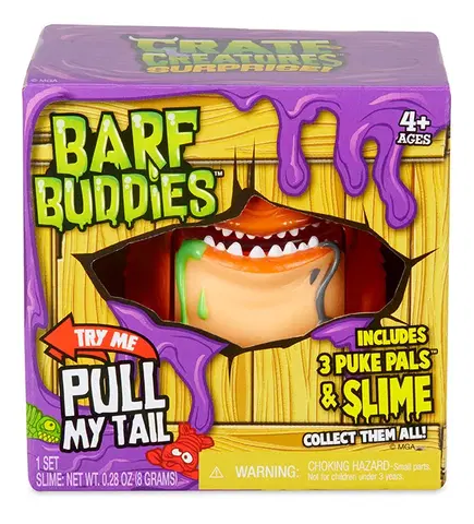 Hračky - postavičky MGA - Crate Creatures Surprise grcací Kámoš (Barf Buddies), mix produktov, Pdq