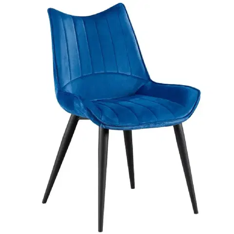 Čalúnené stoličky Stolička Trogir Dark Blue