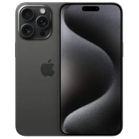 Mobilné telefóny Apple iPhone 15 Pro Max 256 GB Titánová čierna MU773SXA