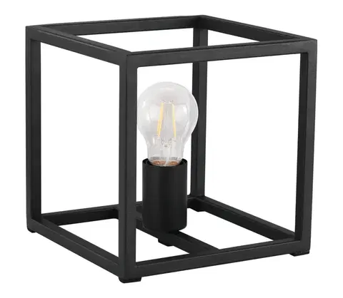 Lampy Eglo Eglo 43034 - Stolná lampa ELDRICK 1xE27/40W/230V čierna 