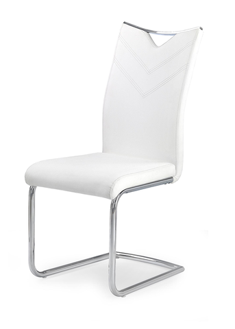 Jedálenské stoličky HALMAR K224 jedálenská stolička biela / chróm