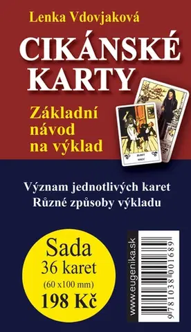 Veštenie, tarot, vykladacie karty Cikánské karty (karty + brožurka) - Lenka Vdovjaková