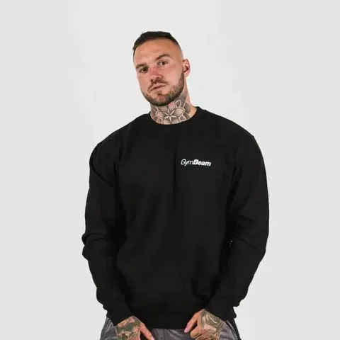 Mikiny GymBeam Mikina PRO Jumper Black  XXL