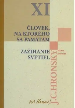 Slovenská beletria Zobrané spisy XI. - Jozef Cíger Hronský