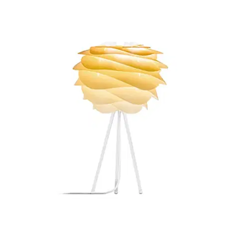 Stolové lampy UMAGE UMAGE Carmina Mini stolná lampa žltá/Tripod biely