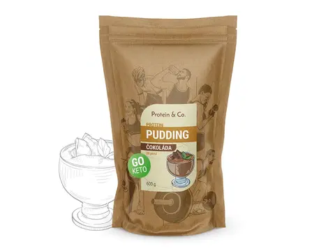 Ketodiéta Protein & Co. Keto proteínový pudding Váha: 600 g, Zvoľ príchuť: Čokoláda