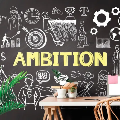 Tapety citáty a nápisy Tapeta motivačná tabuľa - Ambition