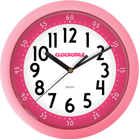 Hodiny Nástenné detské hodiny CLOCKODILE CCS2011, ružové 25cm