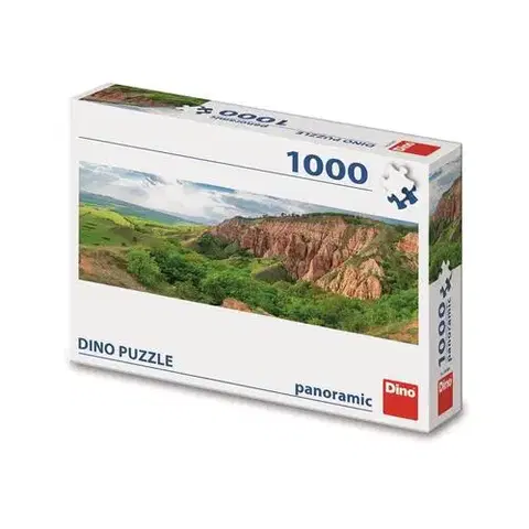 1000 dielikov Dino Toys Puzzle Červená rokla 1000 panoramic Dino