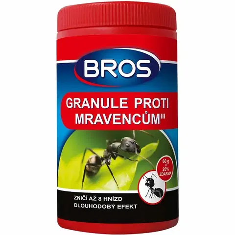 Ochrana proti hmyzu BROS-granule proti mravencům 60g+20% ZDARMA/kr=