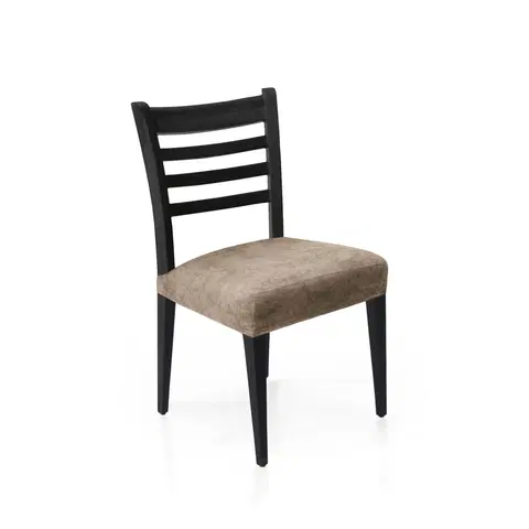 Stoličky Poťah elastický na sedák stoličky, komplet 2 ks Estivella odolný proti škvrnám, béžový