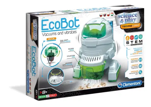 Hračky roboti CLEMENTONI - SCIENCE - Ecobot (CZ, SK, PL, HU)