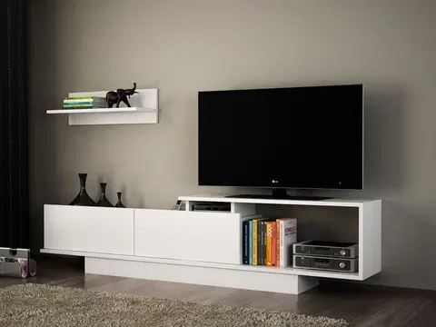 TV stolíky ASKOS TV stolík, biela matná