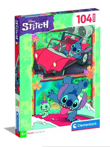 Do 49 dielikov Puzzle Disney: Stitch 104 super Clementoni