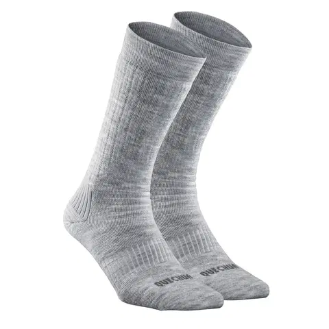 ponožky Vysoké turistické ponožky SH100 hrejivé 2 páry