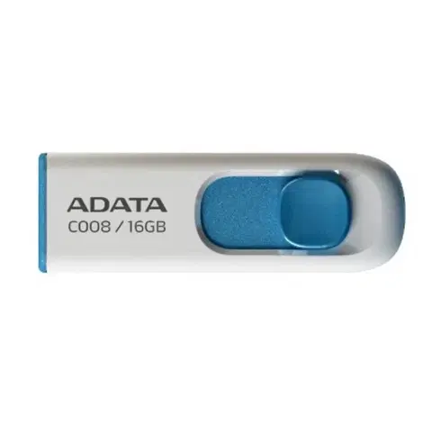 USB Flash disky USB kľúč A-Data C008, 16 GB, USB 2.0, biely