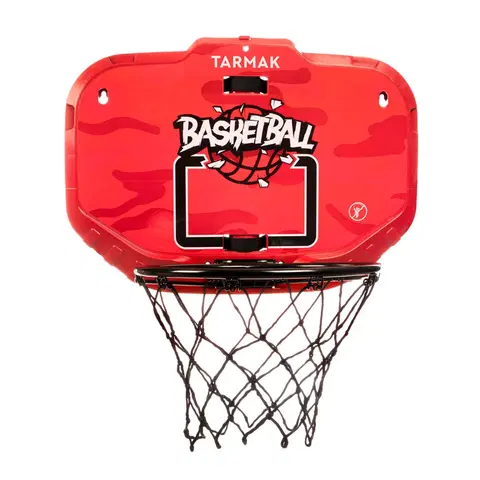 basketbal Prenosný basketbalový kôš K900 nástenný červeno-čierny