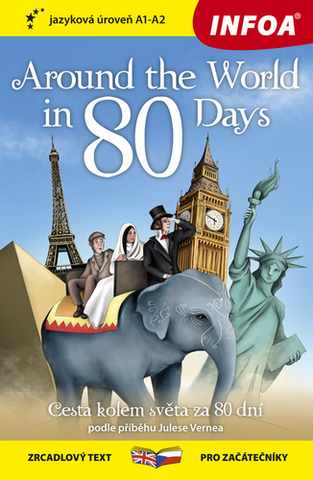 Zjednodušené čítanie Četba pro začátečníky - Around The World in 80 Days (A1-A2) - Jules Verne