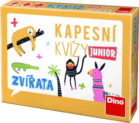 Vzdelávacie hry Dino Toys Cestovná hra Vreckové kvízy: Zvieratá Dino
