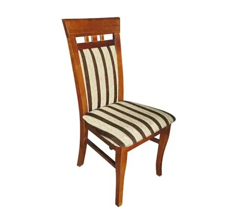 Jedálenské stoličky PYKA Luna jedálenská stolička drevo D3 / krémovohnedý vzor
