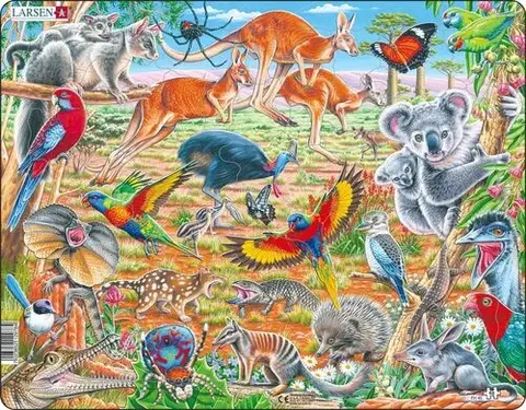 LARSEN puzzle Larsen Puzzle Puzzle Austrálska fauna Larsen FH45-ZZ