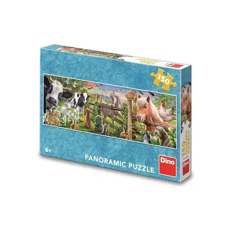 Od 100 dielikov Dino Toys Puzzle Farma 150 panoramic Dino
