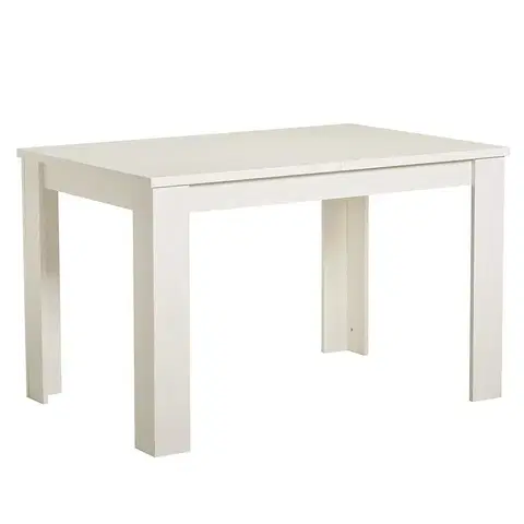 Jedálenské stoly Rozkladací stôl DT 153/186x80cm biely 11008797