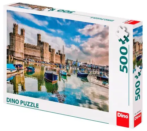 500 dielikov Dino Toys Puzzle Caernarfon Castle 500 Dino