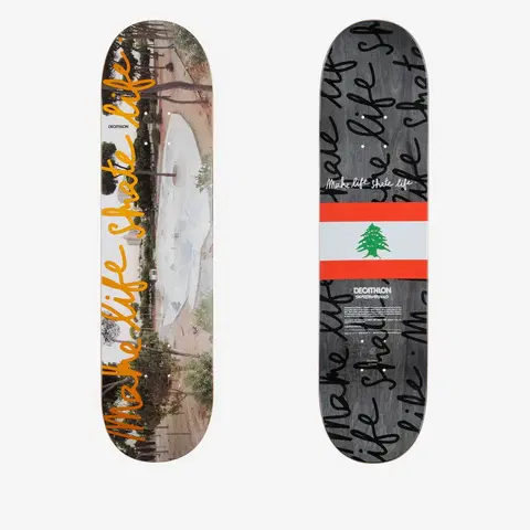 skateboardy Skateboardová doska z javora DK500 Popsicle Make Life Skate Life Lebanon 8"