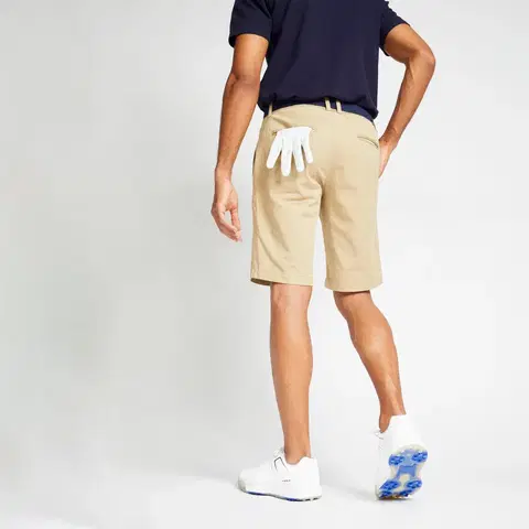 golf Pánske golfové šortky MW500 béžové