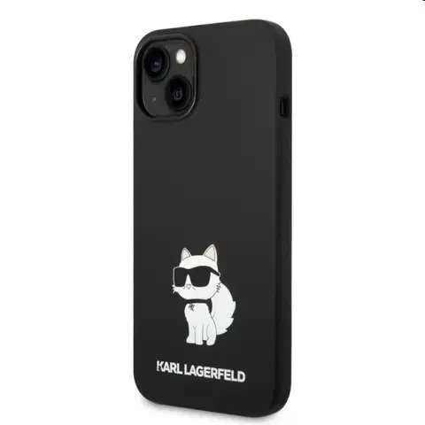 Puzdrá na mobilné telefóny Zadný kryt Karl Lagerfeld Liquid Silicone Choupette NFT pre Apple iPhone 14 Plus, čierne 57983112408