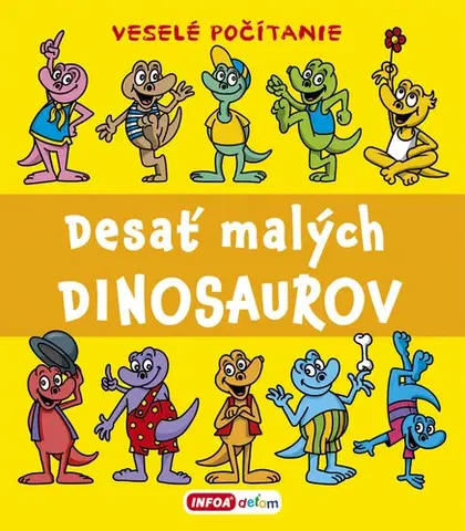 Leporelá, krabičky, puzzle knihy Desať malých dinosaurov - Pavlína Šamalíková