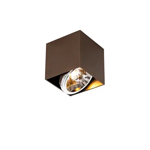 Nastenne lampy Dizajnové bodové tmavé bronzové štvorce - Box