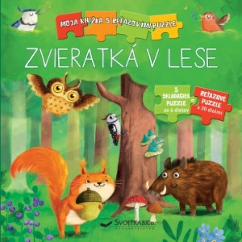 Leporelá, krabičky, puzzle knihy Zvieratká z lesa - Kolektív autorov