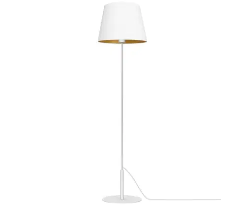 Lampy  Stojacia lampa ARDEN 1xE27/60W/230V biela/zlatá 