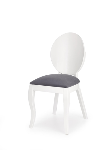 Jedálenské stoličky HALMAR Verdi jedálenská stolička biela / sivá