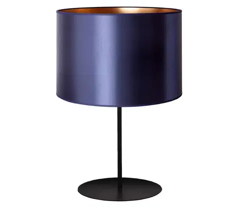 Lampy   - Stolná lampa CANNES 1xE14/15W/230V 20 cm modrá/medená/čierna 