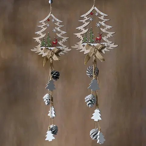 Drobné dekorácie a doplnky Závesná dekorácia "Vianočný stromček"
