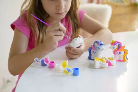 Kreatívne a výtvarné hračky MAC TOYS - Výroba a maľovanie - trblietavý jednorožec