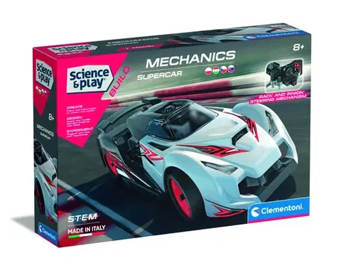 Objavujeme spolu svet Science & Play Závodné auto Supercar Clementoni