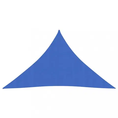 Stínící textilie Tieniaca plachta trojuholníková HDPE 3 x 3 x 3 m Dekorhome Modrá