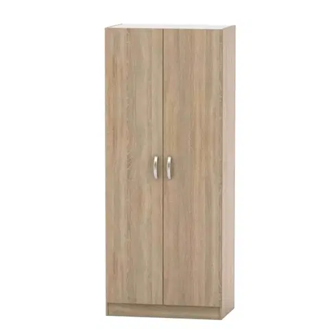 Šatníkové skrine 2-dverová skriňa, vešiaková, poličková, dub sonoma, BETTY 2 BE02-003-00
